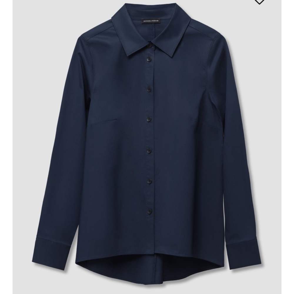 Canna Hi-Low Shirt - Navy